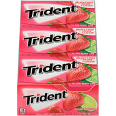 Trident Island Berry Lime Sugar Free Gum, 14 count per pack -- 144 per case.