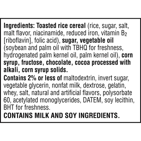 Kellogg's® SNACK BAR RICE KRISPIES TREATS® DOUBLE CHOCOLATEY CHUNK