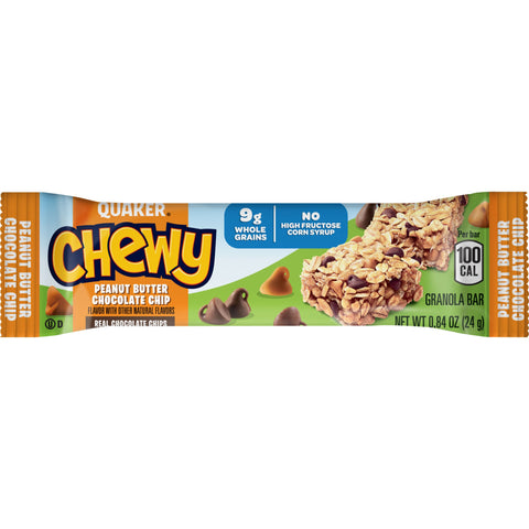Quaker Chewy GRANOLA BAR CHEWY PEANUT BUTTER CHOCOLATE CHIP