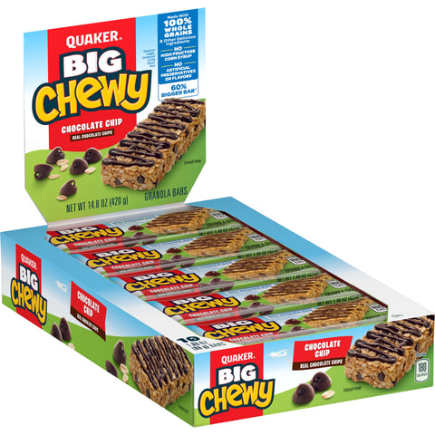 Quaker Chewy GRANOLA BAR BIG CHEWY CHOCOLATE CHIP