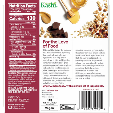 Kashi® GRANOLA BAR CHEWY TRAIL MIX