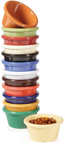GET Enterprises Melamine Assorted Color Ramekin, 2 Ounce -- 48 per case