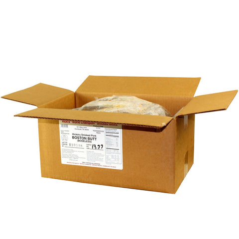 Hicks Hickory Smoked Boneless Whole Boston Butt No Sauce, 6.5 Pound -- 3 per case.