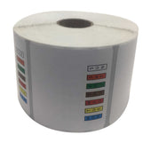 National Checking Date Code Genie Permanent Color Label Roll, 2 x 2 inch -- 4 per case.