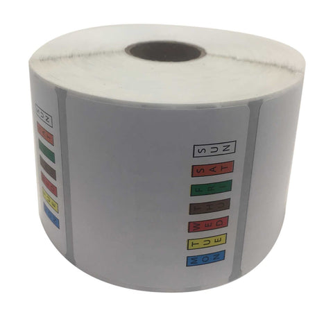 National Checking Date Code Genie Permanent Color Label Roll, 2 x 2 inch -- 4 per case.