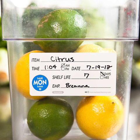 National Checking Company Shelf Life Removable Label, 2 x 4 inch -- 500 per case.
