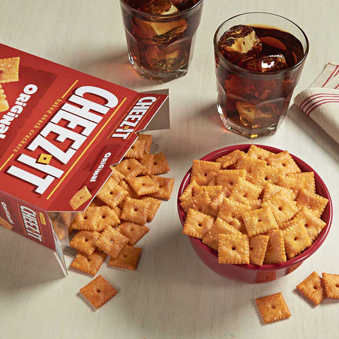 Sunshine Cheez It Grooves Original Crackers, 3.25 Ounce -- 12 per case.