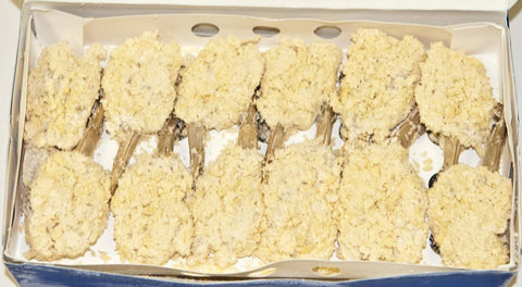 Ocean Cafe Hand Breaded Raw 21 25 Oriental Butterfly Cleantail Shrimp, 3 Pound -- 4 per case.