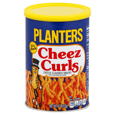 Planters Cheese Curls and Balls - Shipper -- 36 per case.