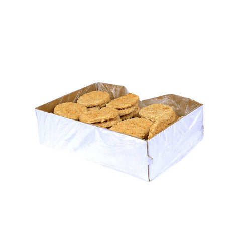 Advance Pierre Thick Cut Breaded Pork Chop Fritter, 2.25 Ounce -- 70 per case.