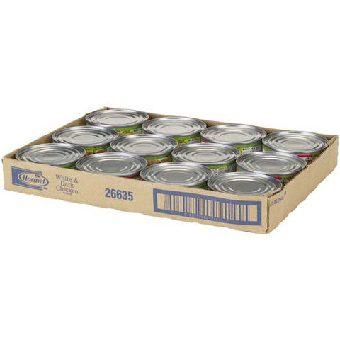 Hormel Chunked White and Dark Chicken, 5 Ounce -- 12 per case