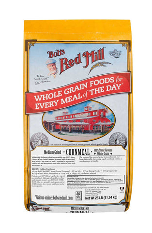 Bobs Red Mill Medium Grind Cornmeal, 25 Pound