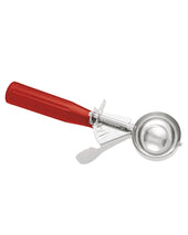 2 Ounce Red Stainless Steel Disher.
