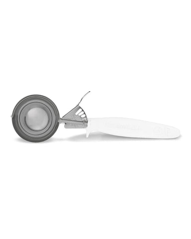 White Ergogrip Microban Stainless Steel Disher.