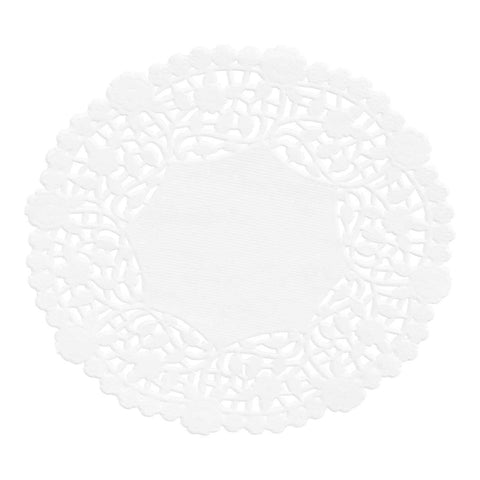 Lapaco Lancaster Lace White Paper Doilie, 5 inch -- 10000 per case.