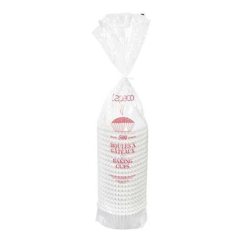 Lapaco White Round Baking Cup, 6 x 2.25 x 1.875 inch -- 10000 per case