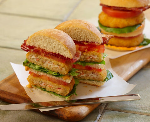 King and Prince Mrs.Fridays Krabbycakes Oven Ready Crab Cake - 3 Ounce, 10 Pound.