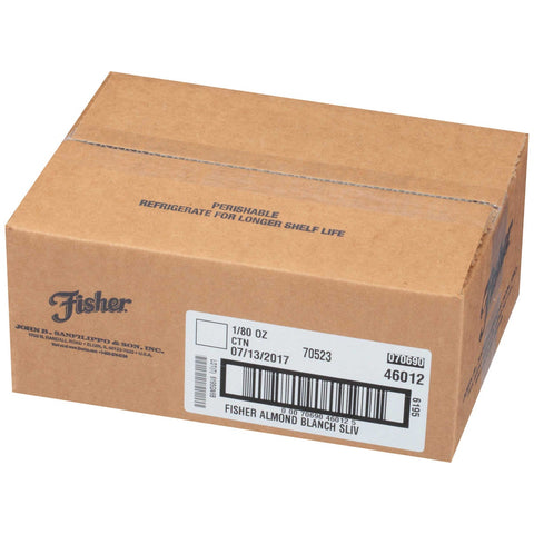 Fisher Chefs Naturals Blanched Slivered Almond Nut - Bulk, 5 Pound.