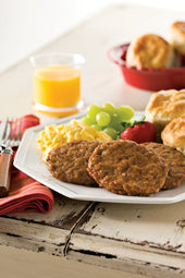 Odoms Tennessee Pride Fully Cooked Formed Trimmed Sausage Patty, 12 Pound.