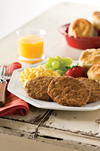 Odoms Tennessee Pride Fully Cooked Trimming Formed Sausage Patty, 12 Pound.