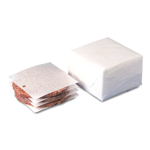 Dixie Dry Wax Laminated Patty Paper 1 Hole Drilled, White -- 13986 per case.