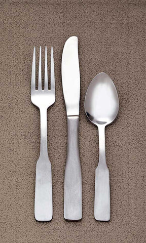 World Tableware Inc Colony Solid Handle Dinner Knife Fluted Blade -- 12 per case.