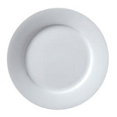 Vertex China Argyle Collection Undecorated Porcelain White Wide Rim Plate, 6 1/2 inch -- 36 per case.