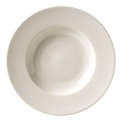Vertex China Vista Collection Undecorated American White Deep Pasta Soup Bowl, 11 1/2 inch -- 12 per case.