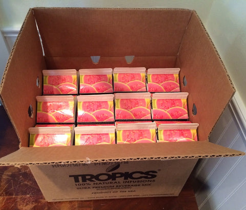 Tropics Strawberry Drink Mix, 32 Ounce -- 12 per case.