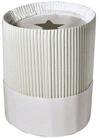 Cellucap White Corrugated Chef Hat, 7 inch -- 50 per case