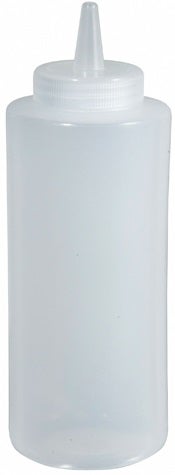 Winco Clear Regular Squeeze Bottle, 24 Ounce -- 6 per case