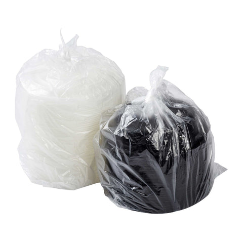 Royal Black Clear Top Round Polypropylene To Go Combo Container, 24 Ounce -- 150 per case.