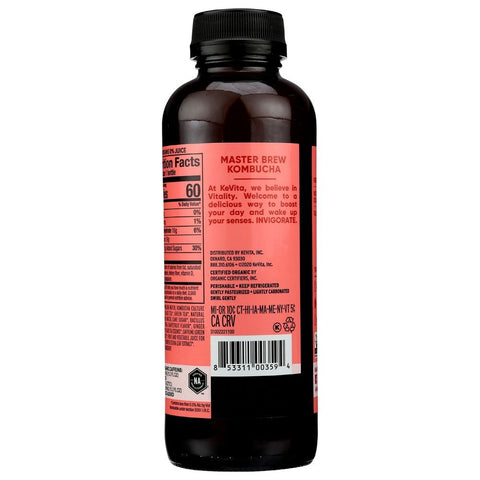Kevita Organic Grapefruit Master Brew Kombucha, 15.2 Fluid Ounce -- 6 per case