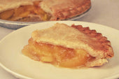 Foxtail Foods Unbaked Peach Pie, 46 Ounce -- 6 per case.