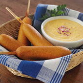 Morning Star Farms Meat Free Veggie Corn Dog, 10 Ounce -- 8 per case.