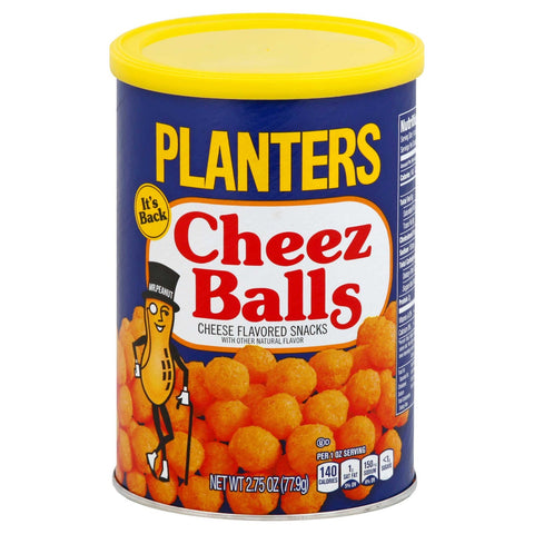 Planters Cheese Balls Snacks, 2.75 Ounce -- 12 per case.