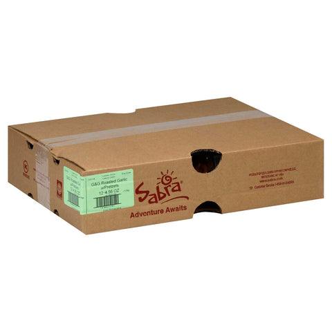 Sabra Garlic Hummus with Pretzel, 4.56 Ounce -- 12 per case
