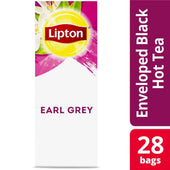 Lipton Earl Grey Enveloped Hot Tea Bags, 28 count -- 6 per case