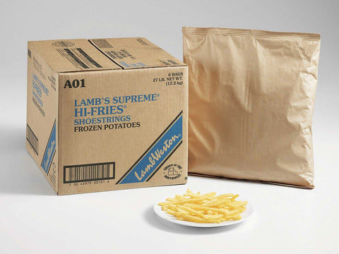 Lamb Weston Supreme Shoestring Potato French Hi Fry, 4.5 Pound -- 6 per case.