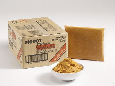 Lamb Weston Supreme Sweet Things Mashed Potato, 2 Pound -- 12 per case.