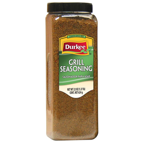 Durkee Grill Seasoning - 22 oz. container, 6 per case