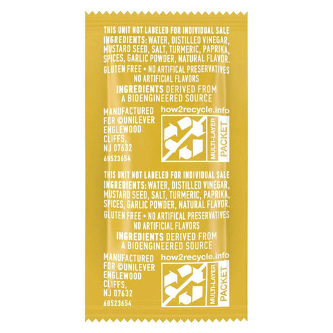 Best Foods Mustard Sachets, 7 Gram -- 500 per case
