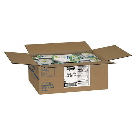 Hellmann's Classics Italian Salad Dressing Portion Control Pack, 1.5 Fluid Ounce -- 102 Per Case