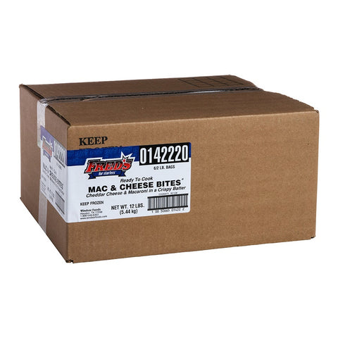 Windsor Freds Macaroni and Cheese Bite, 2 Pound -- 6 per case.