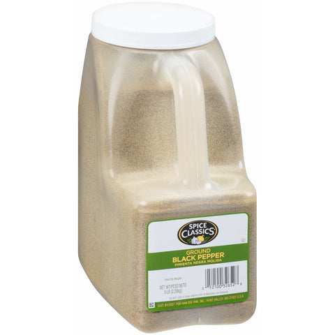 Spice Classics Ground Black Pepper - 5 lb. container, 3 per case