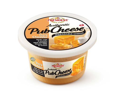 President Sharp Cheddar Pub Cheese , 8 Ounce -- 12 per case