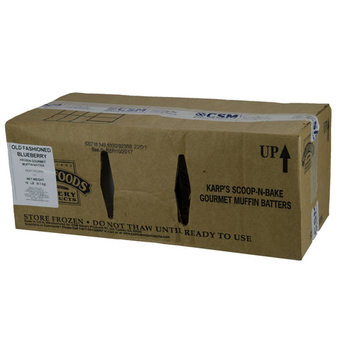 Baker and Baker Karps Scoop N Bake Old Fashioned Blueberry Muffin Batter, 9 Pound -- 2 per case.