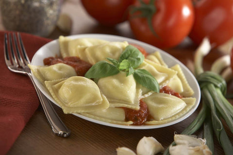 Rosina Food Medium Square Cheese Ravioli Pasta -- 280 per case.