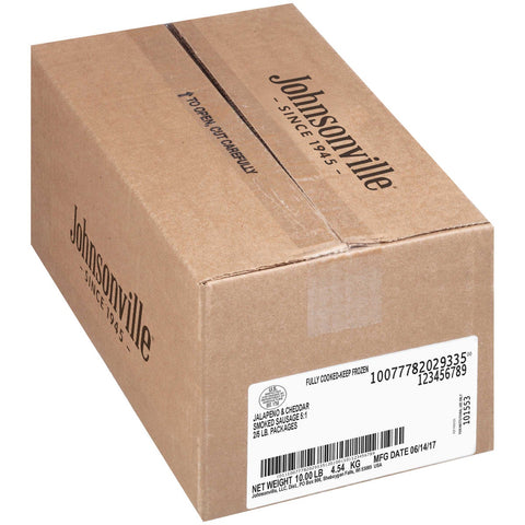 Johnsonville Jalapeno and Cheddar Sausage, 80 Ounce -- 2 per case.