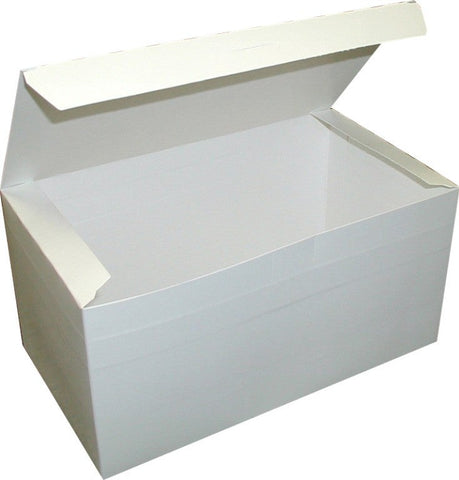Dixie White Large Plain Carryout Carton, 9 x 5 x 3 inch -- 250 per case.